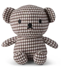 Boris-Bär im klassischen, schicken Hahnentrittmuster