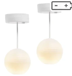 Chinesische Hängelampen von Lundby für das Puppenhaus, 2er-Set mit LED-Beleuchtung