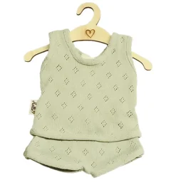 Hollie Unterwäsche-Set ajour altgrün für Gordi-Puppen