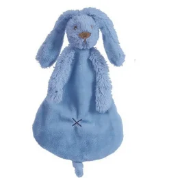 Kuscheltuch Hase tiefblau Happy Horse