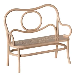 Maileg Café-Set für die Mäuse / blassrosa / Tisch mit Bank