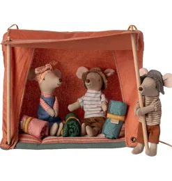 Maileg Happy Camper Zelt für die Mäuse / orange / Kollektion 2025