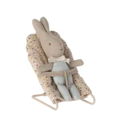 Maileg Kaninchen My / hellblau kariert