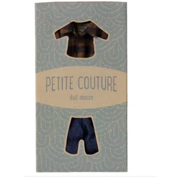Maileg Kleidungsset Vater Maus / Kariertes Hemd und Jeans