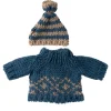 Maileg Strickpullover und Mütze für Vater Maus