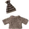 Maileg Strickpullover und Mütze für Big Brother Maus