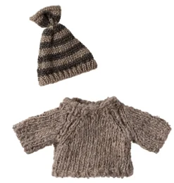 Maileg Strickpullover und Mütze für Big Brother Maus