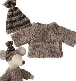 Maileg Strickpullover und Mütze für Big Brother Maus