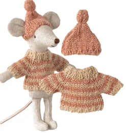 Maileg Strickpullover und Mütze für die Big Sister Maus