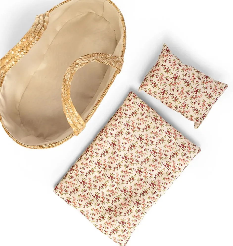 Mamamemo Moseskörbchen / Puppentragetasche für Puppen bis 35 cm