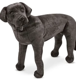 Melissa & Doug, lebensechtes Plüschspielzeug „Labrador Retriever“ in Schwarz