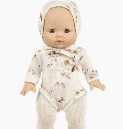 Minikane / Strampler für die Gordi-Puppen / Design: Fleurs d'autumne