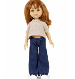 Minikane Amigas – Ensemble Hose Jean et Top Faustine und Double Gaze Galet