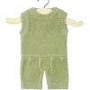 Minikane Barboteuse Orlando und tricot vert sauge für Gordi-Puppen