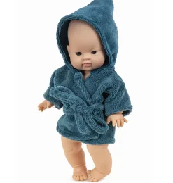 Minikane peignoir und tissu éponge Paon für Gordi-Puppen
