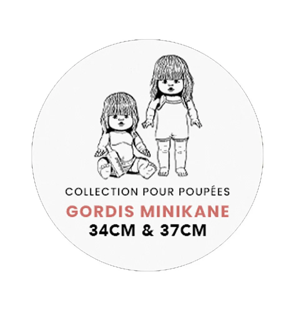 Minikane Regenmantel für Gordi-Puppen Design Eingeschlossene Bäume