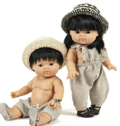 Minikane Strohhut Pablo Noir für Gordi-Puppen