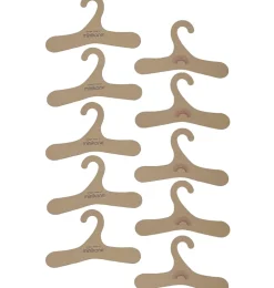 Minikane zehn Kleiderbügel aus Pappe mit Minikane-Logo