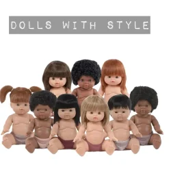 Minikane-Puppe Gabrielle, eine Paola Reina Gordi-Puppe, die speziell für Minikane 34 cm entworfen wurde