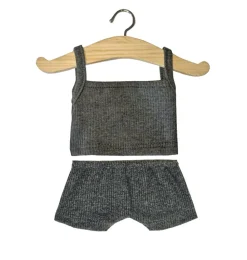 Minikane-Unterwäscheset für Gordi-Puppen / Anthrazit