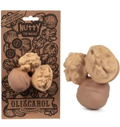 Oli & Carol Nutty das Walnussbade- und Beißspielzeug
