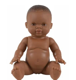 Paola Reina Babypuppe braunes Mädchen 34 cm