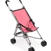 Puppenwagen Buggy pink / schwarz für unter anderem die Gordi Puppen von Paola Reina