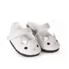 Skrållan silbergraue Puppenschuhe Mäuse / passend für Amigas-Puppen